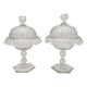 Pair of candy boxes, Cristal Val de Saint Lambert