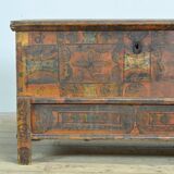 Folk art wedding chest, anno 1852