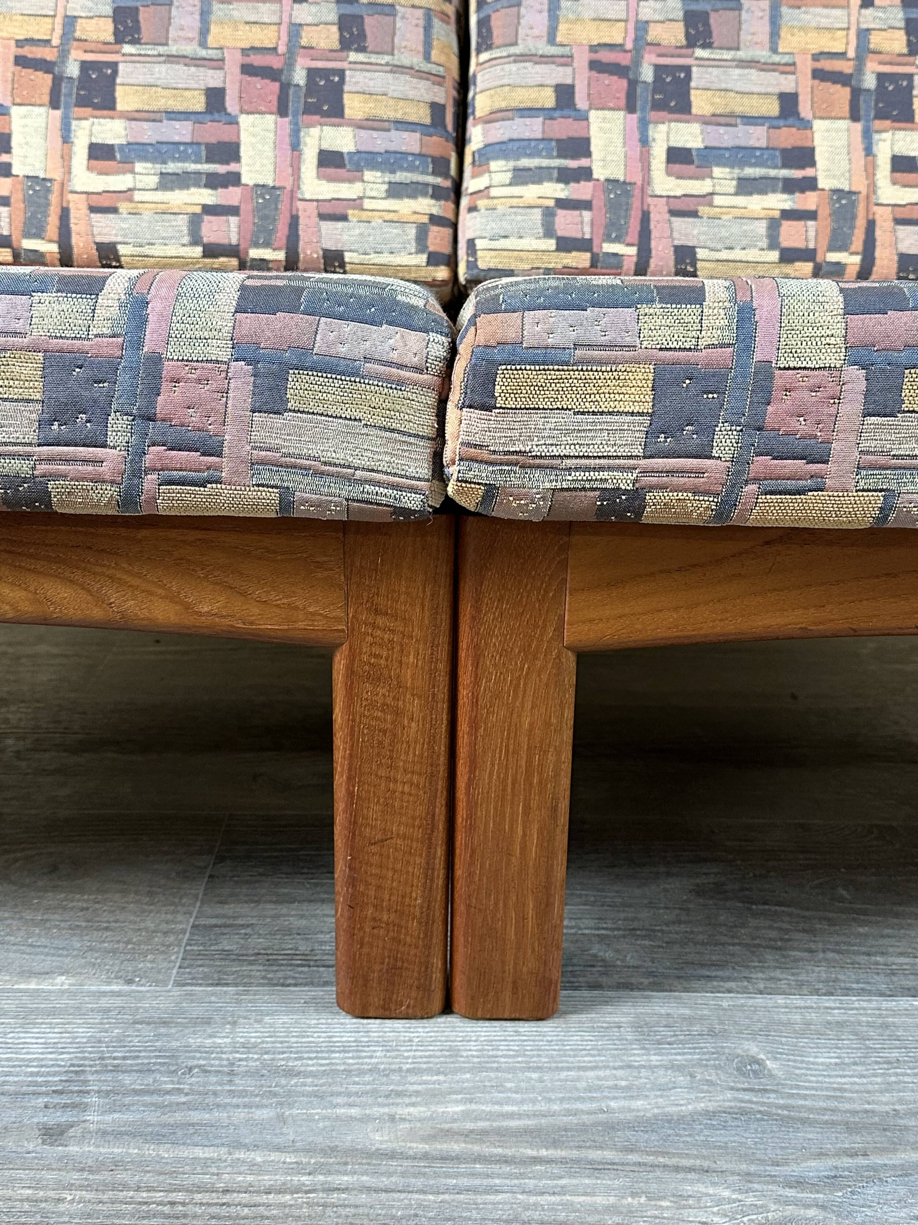 1960s/70s Teak 2-seater sofa by Glostrup Møbelfabrik Denmark Design