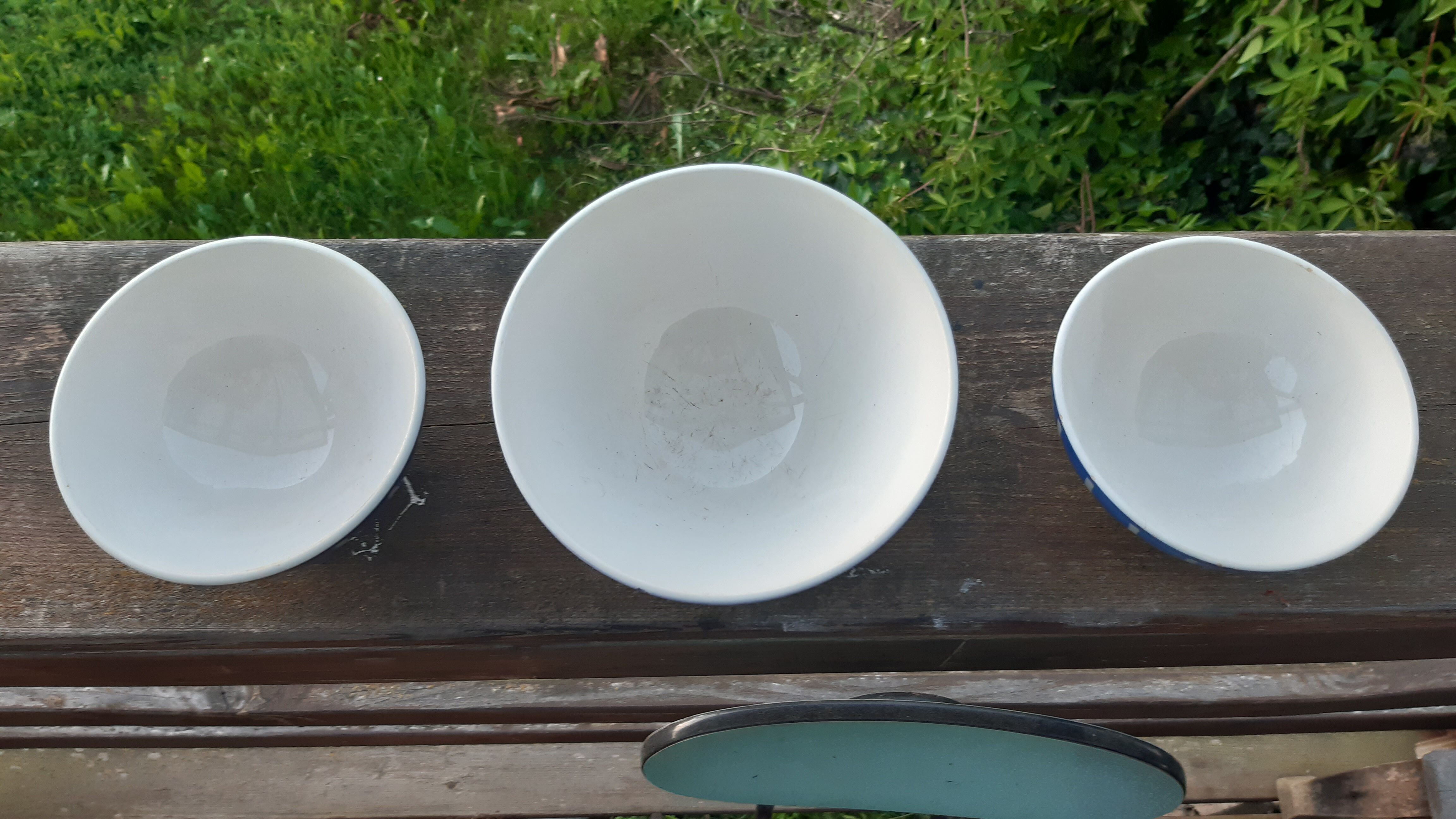 Old bowls, set of 3