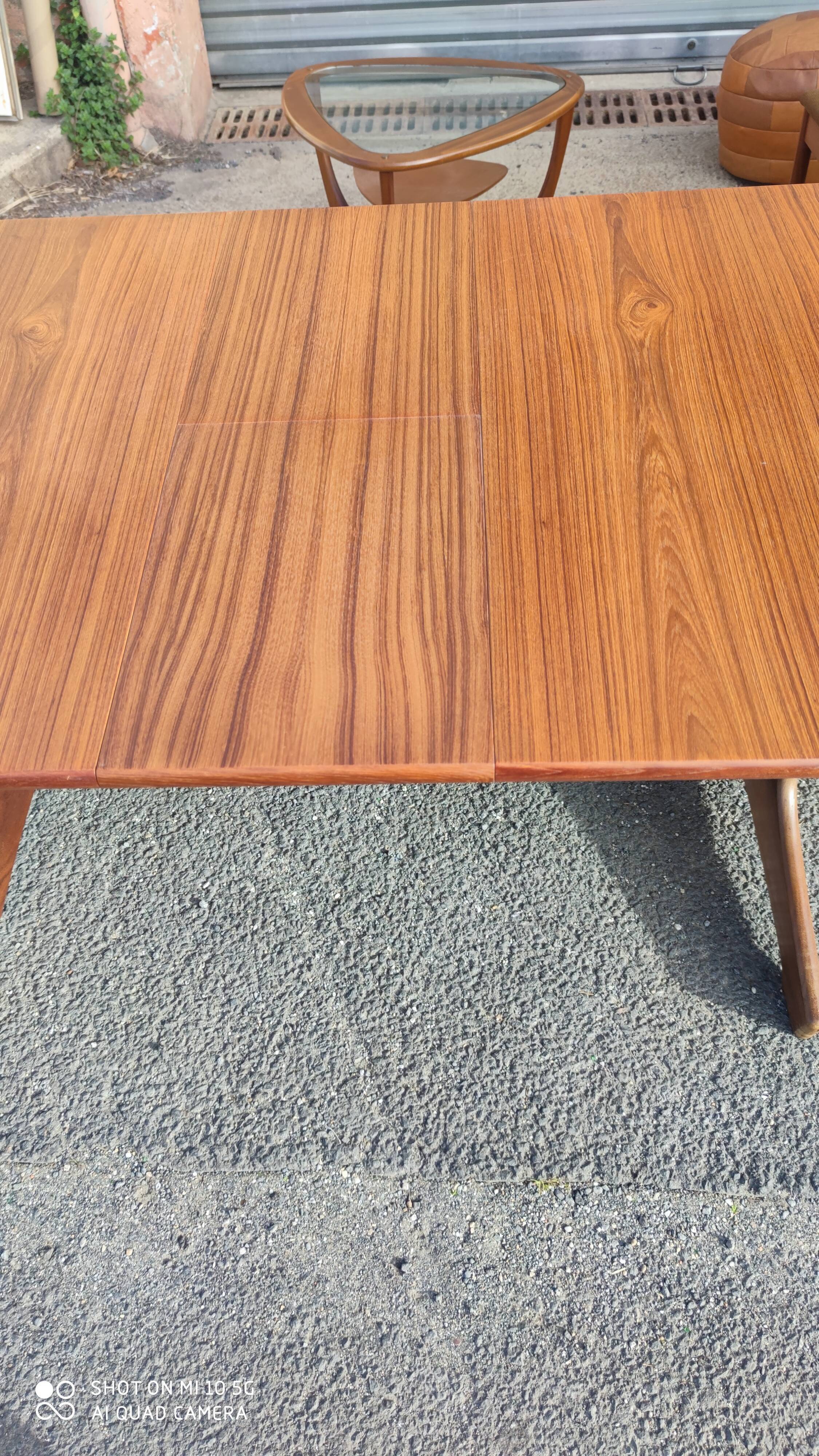 Teak extendable center table, circa 1960