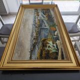 Tableau de Gilles Fabre "une fleur au grand palais