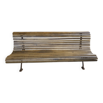 Banc de jardin en fonte et chêne