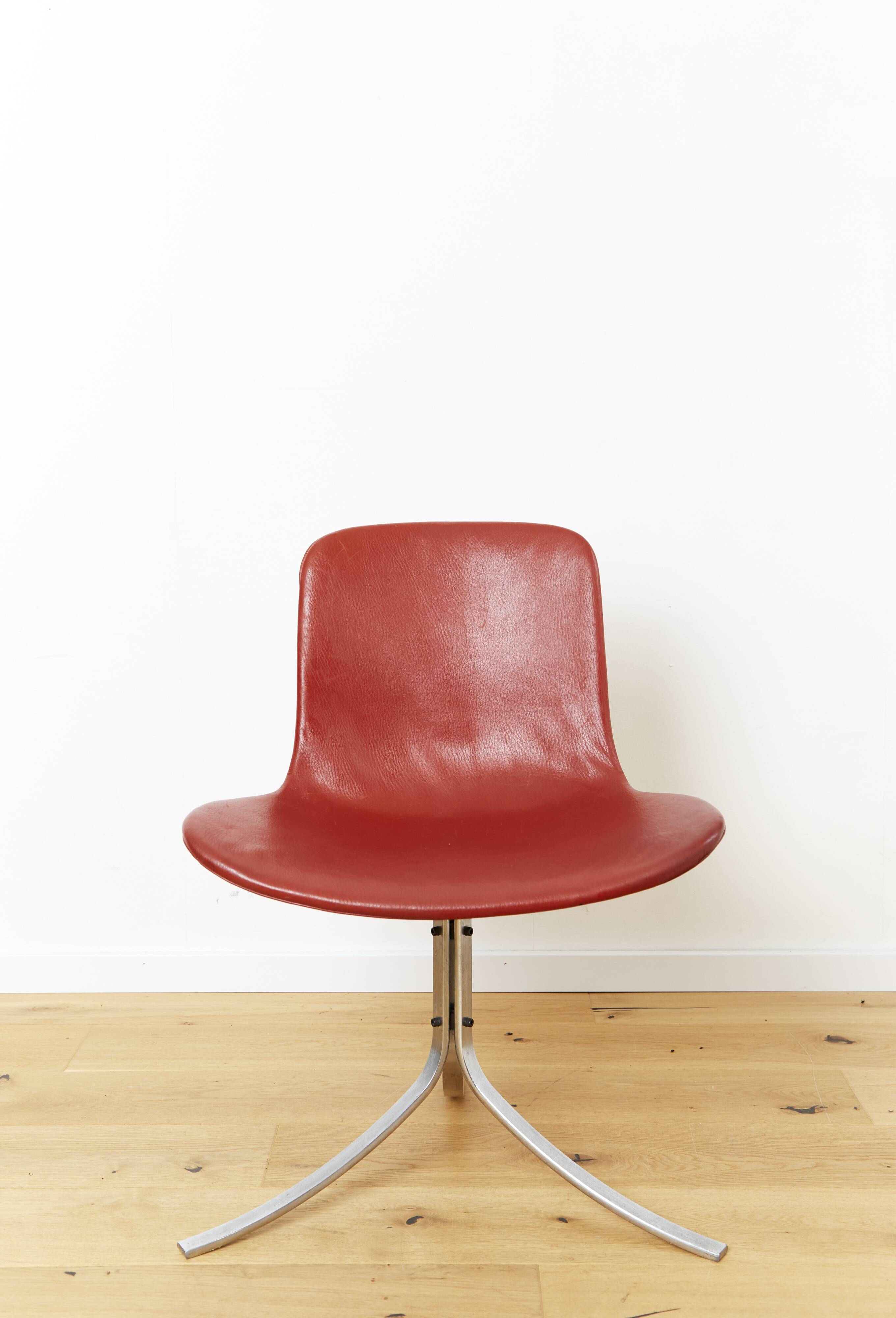 Chaise Poul Kjærholm PK9 pour Fritz Hansen