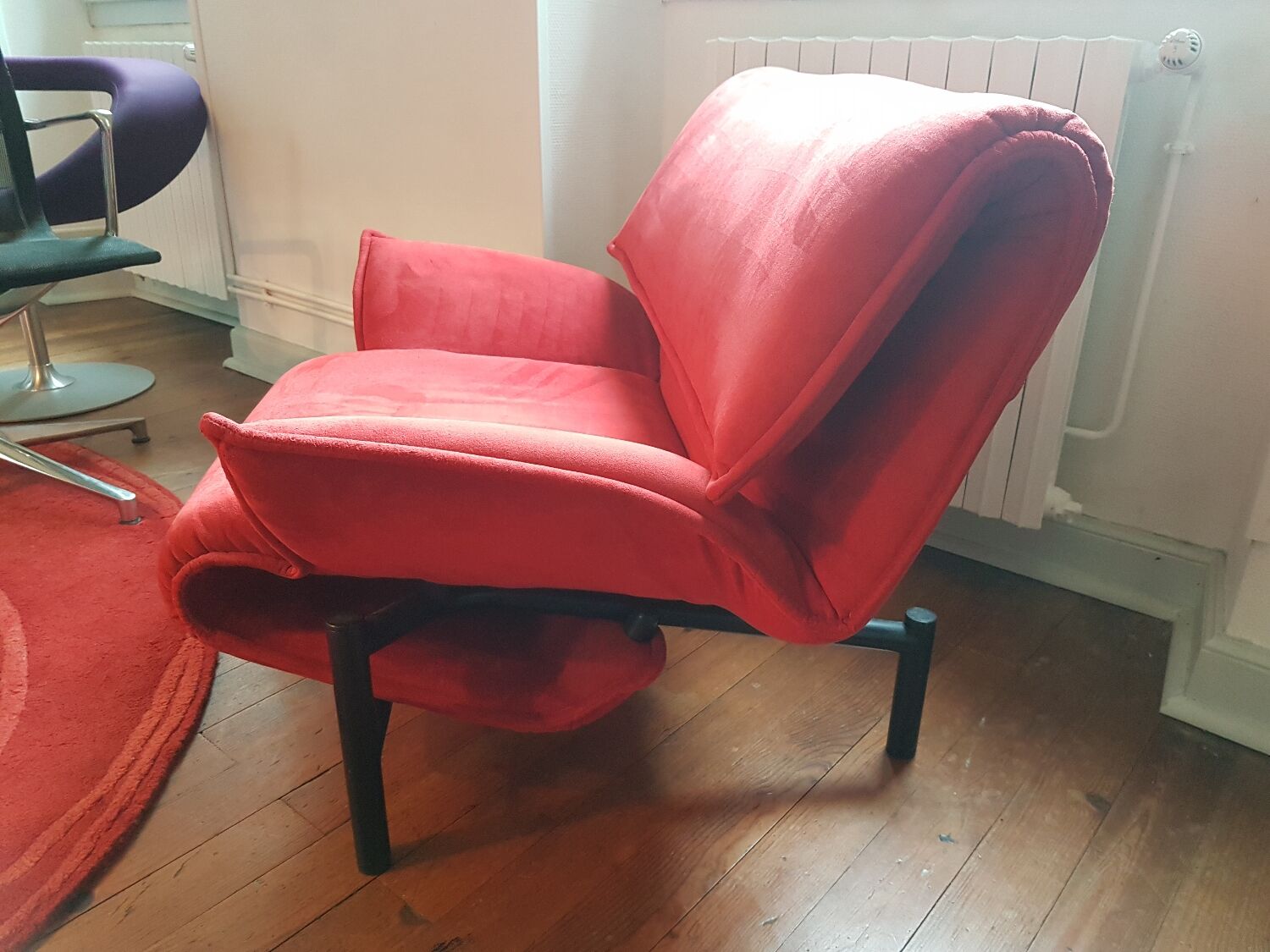 Fauteuil Véranda Lounge de Vico Magistretti pour Cassina