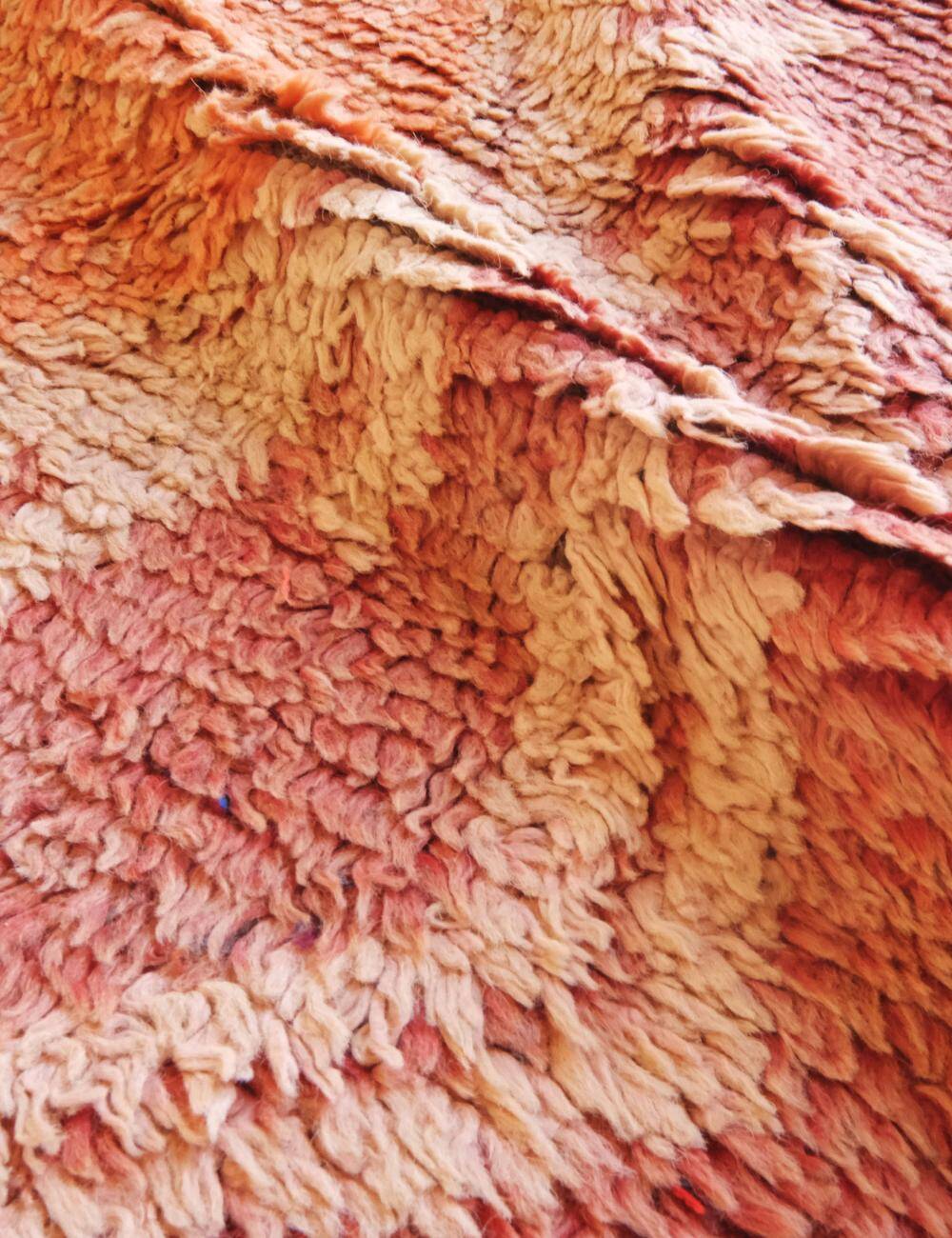 Vintage Pink Berber Rug - 330 x 162 cm