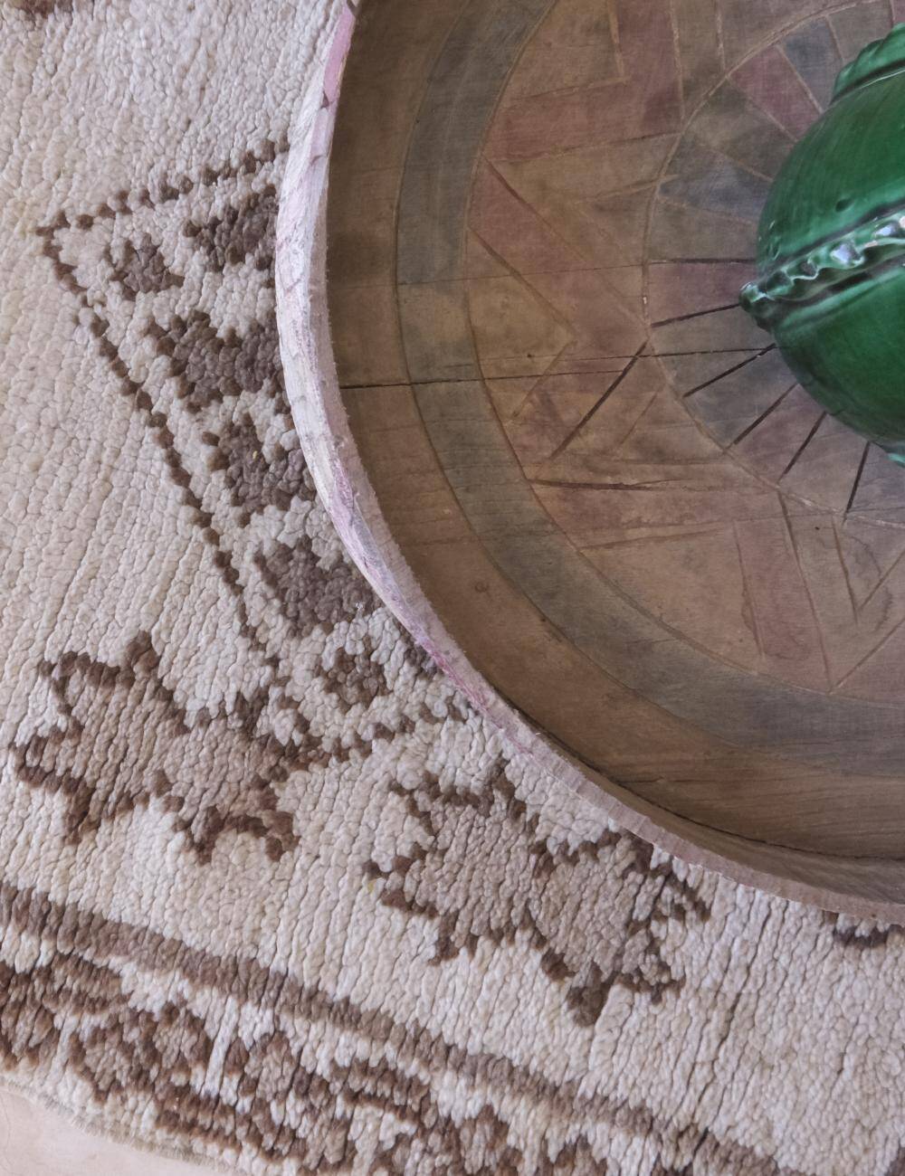 Azilal Beige Rug - 186 x 78 cm