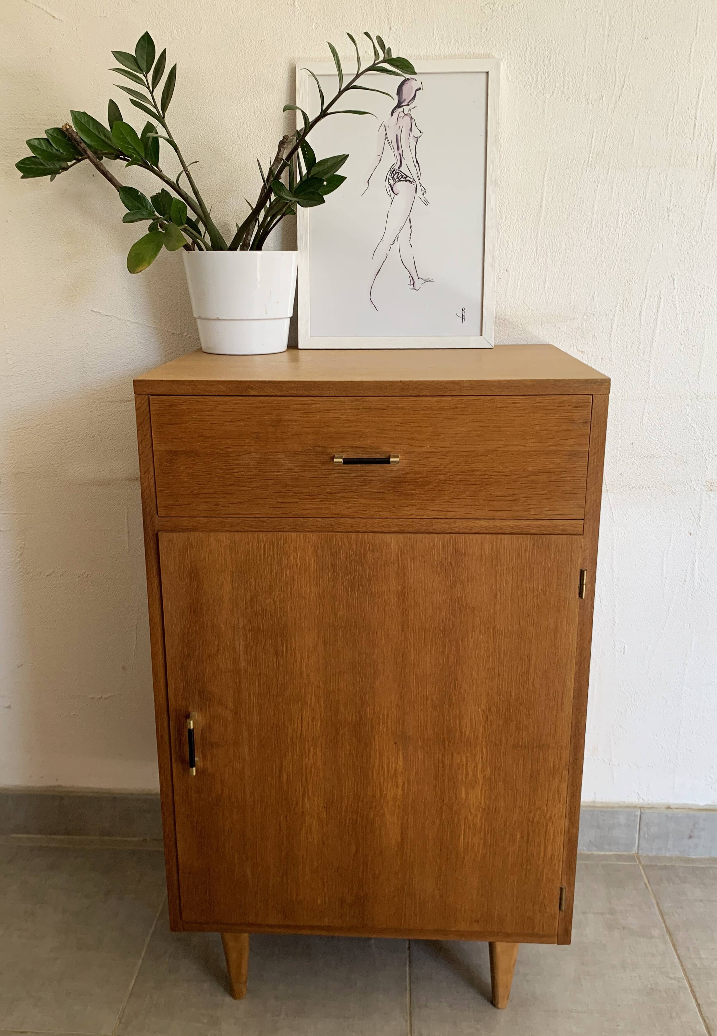 Vintage oak jam maker from the 50s