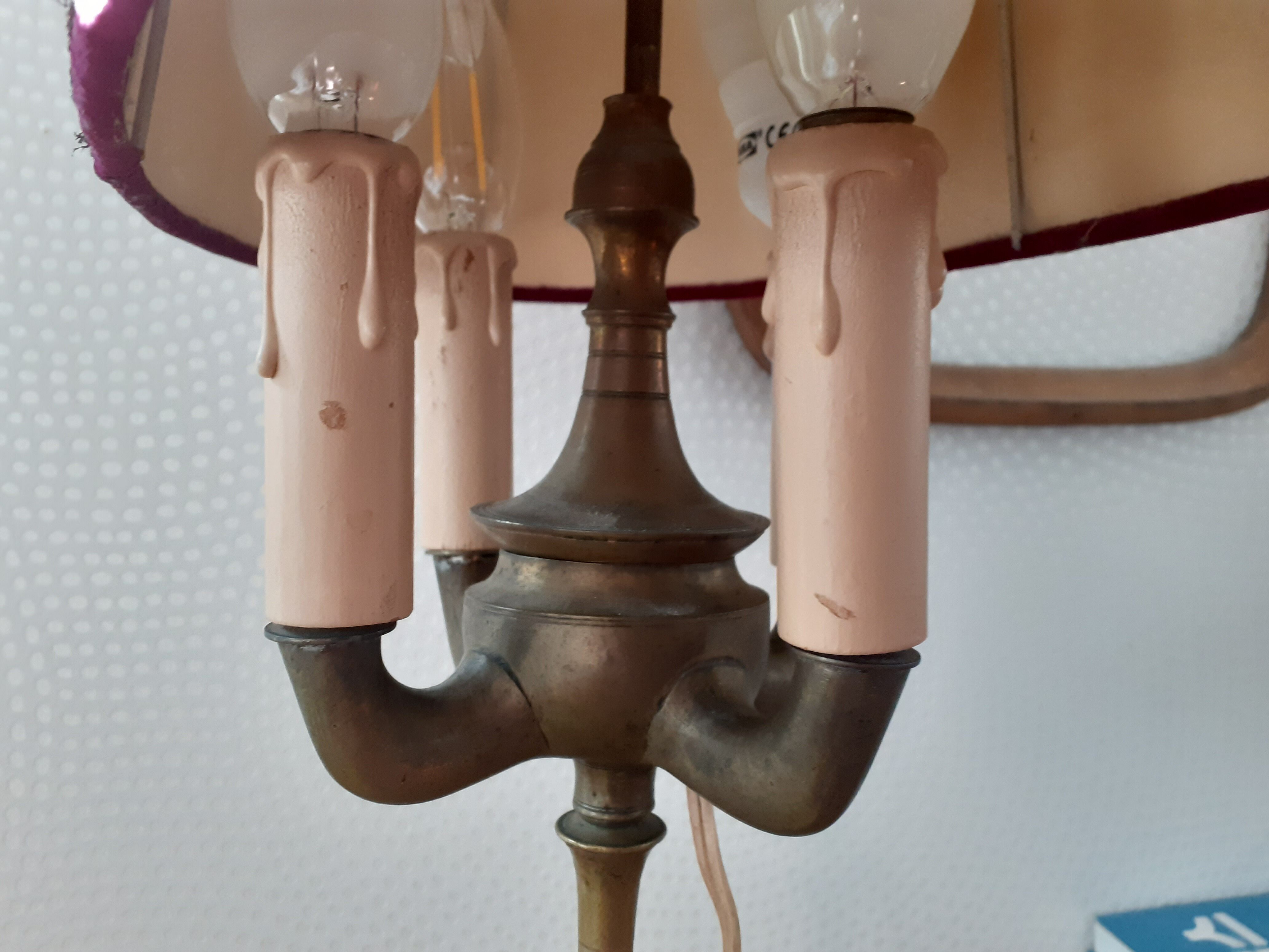 Empire style hot water bottle lamp 4 burners