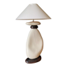 Lampe par Francois Chatain galets ceramique XXe