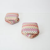 Pair of poufs