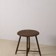 Vintage round Bobbin side table