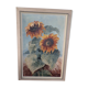 Tableau nature morte tournesol sur panneau