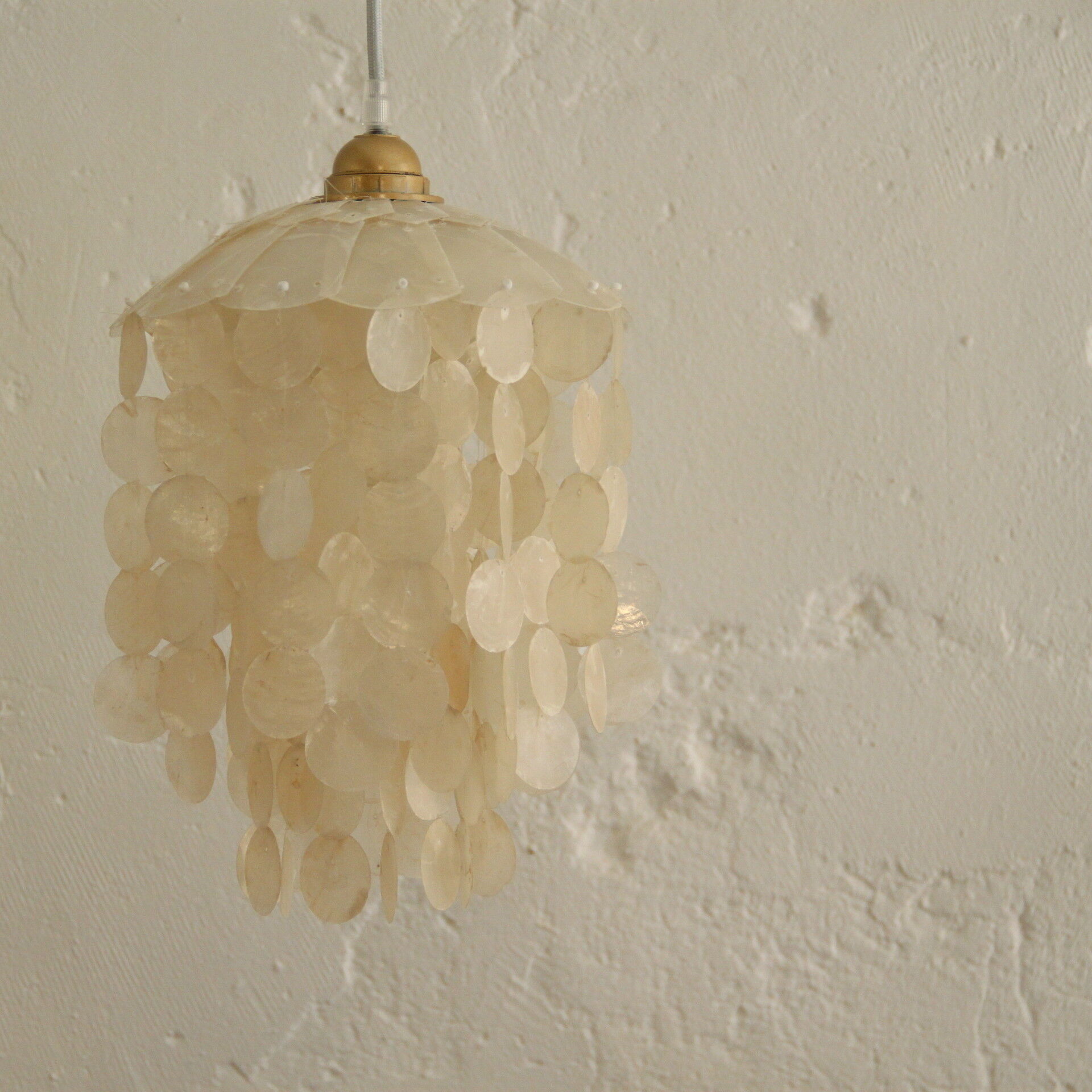 Hanging lamp pearl , vintage, old lamp 1950