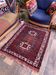Vintage Kamseh Rug 130x97 cm, small, Tribal oriental Carpet truly Shabby Chic
