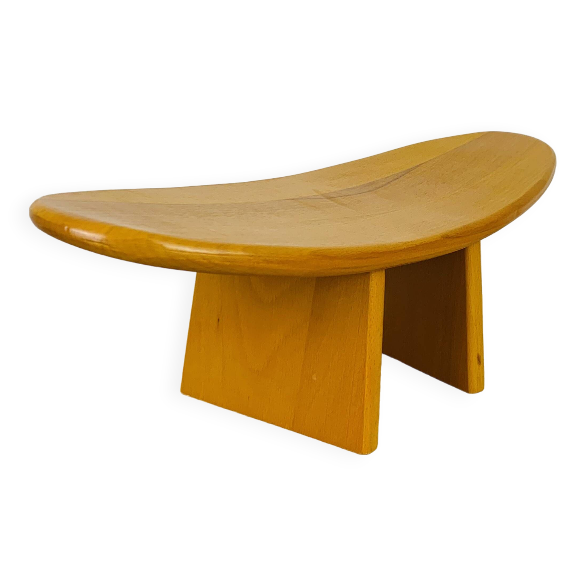 Wooden meditation stool