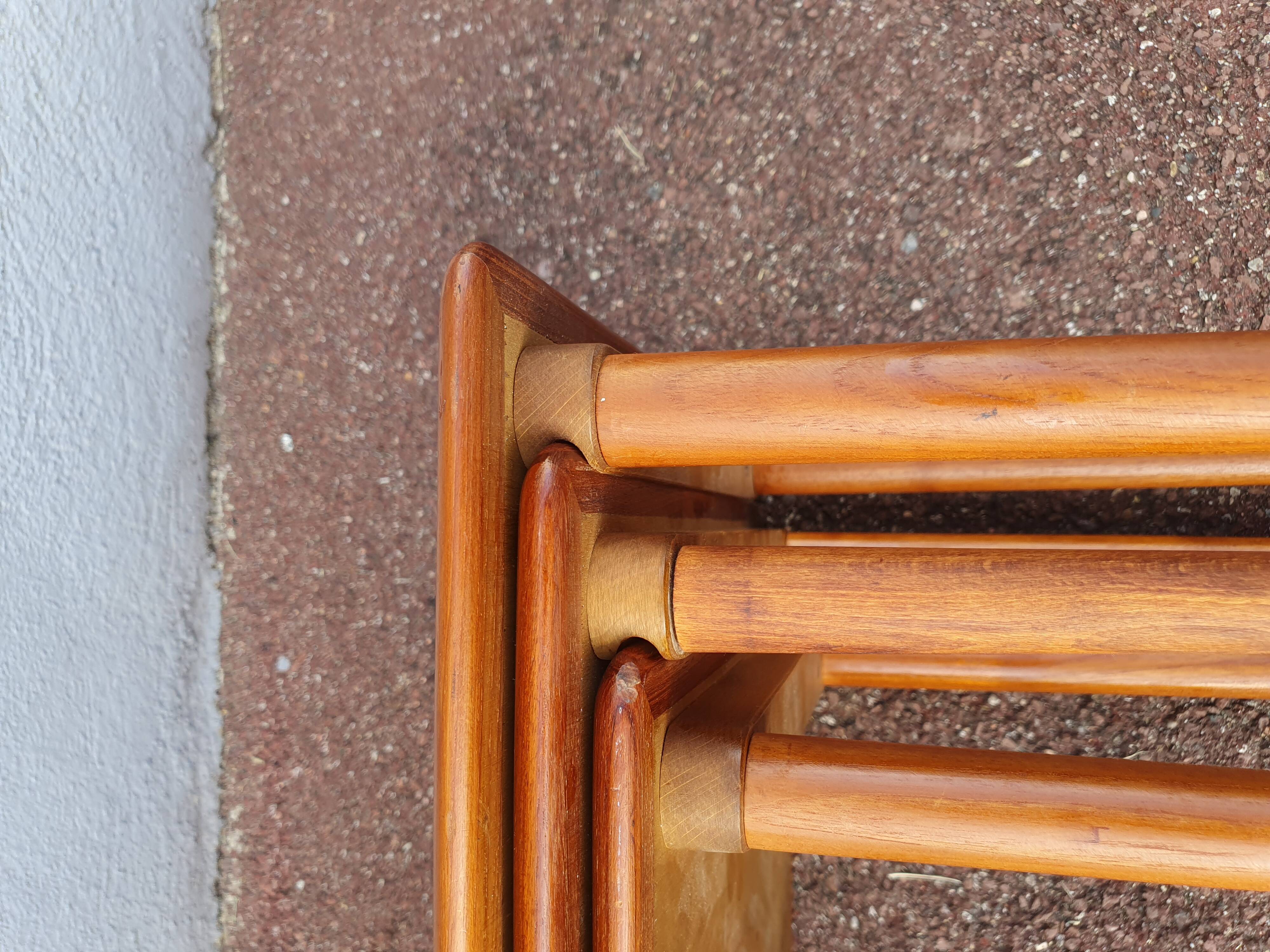 Table gigogne teck vintage