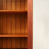Art Nouveau Display Cabinet or Bookcase in oak with carvings and glass door