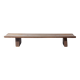 Rustic wabi sabi brutalist coffee table from solid wood, 1900s France