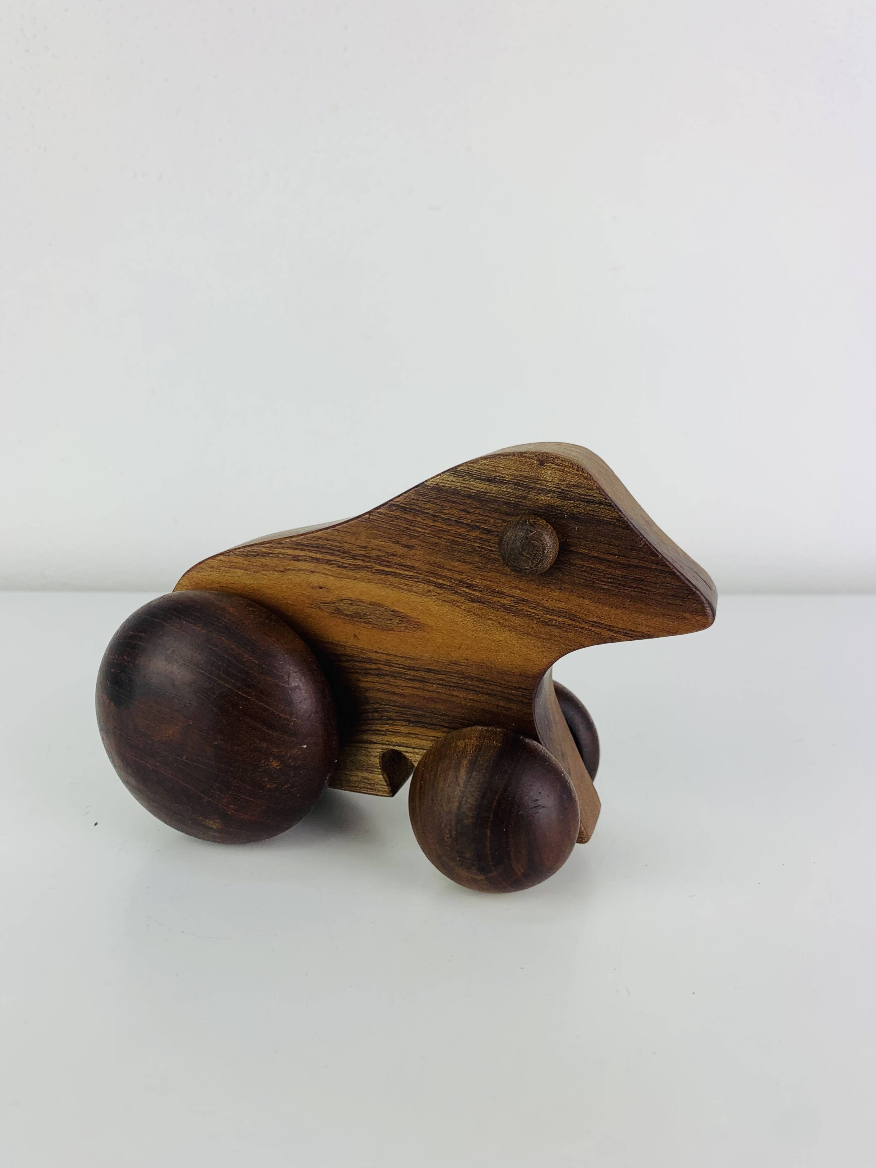 Vintage Scandinavian teak toy, 1960s