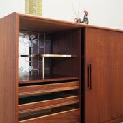 Enfilade en teck, design danois, années 1960, production : Danemark