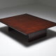 Axel Vervoordt Stained Oak and Bamboo Coffee Table - 1980's