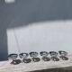6 large stainless steel bowls 1970