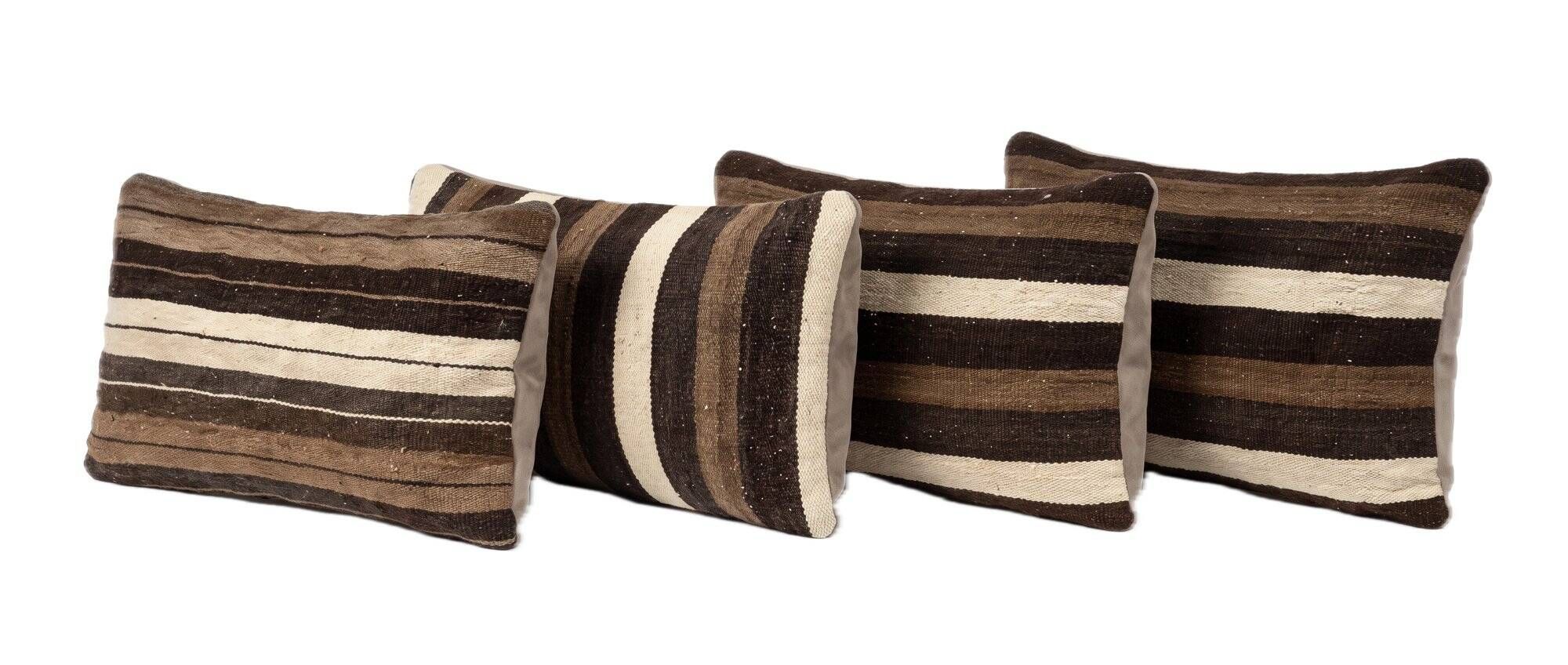 Set of 4 vintage kilim cushion covers 40x60 cm