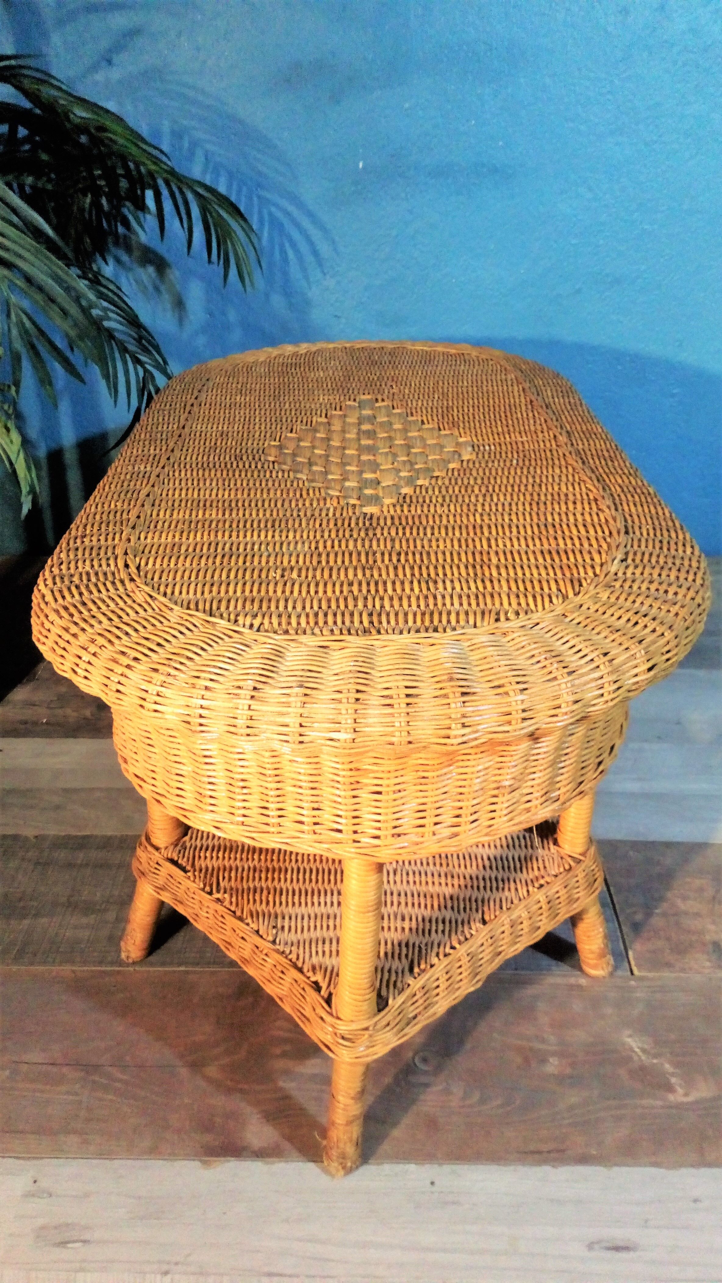 Rattan coffee table 1960s