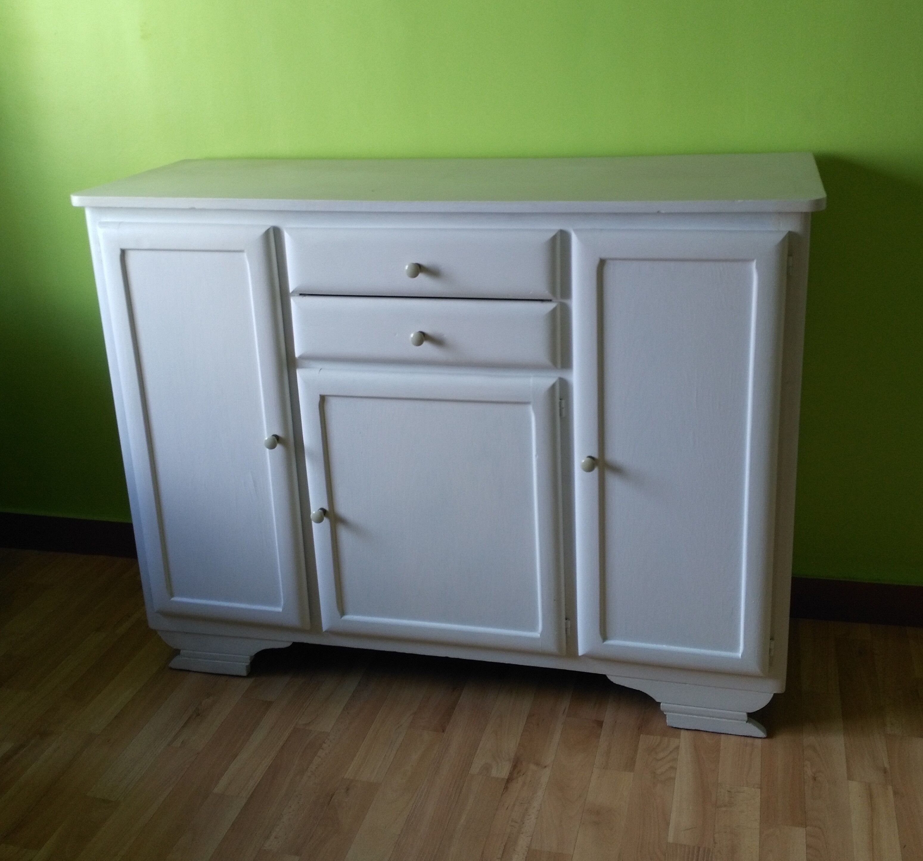 1950s Mado Buffet restyled in white