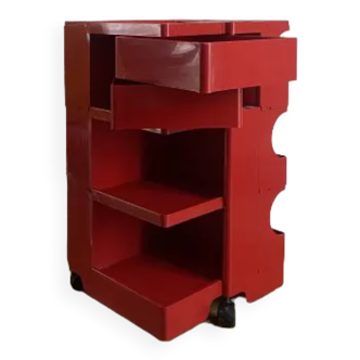 Boby red server by Joe Colombo editions Bieffeplast made in Italy