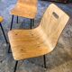 Chaises en bois thermoformé 50/60