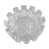 Nybro Sweden 1960 Scandinavian Ice Glass Ashtray