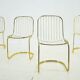 Lot de 4 chaises, Italie, années 1970