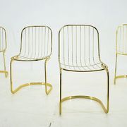 Lot de 4 chaises, Italie, années 1970