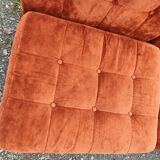 Modular velvet sofa bench 5 blocks