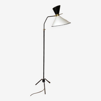 Lampadaire tripode diabolo monte baisse 1950