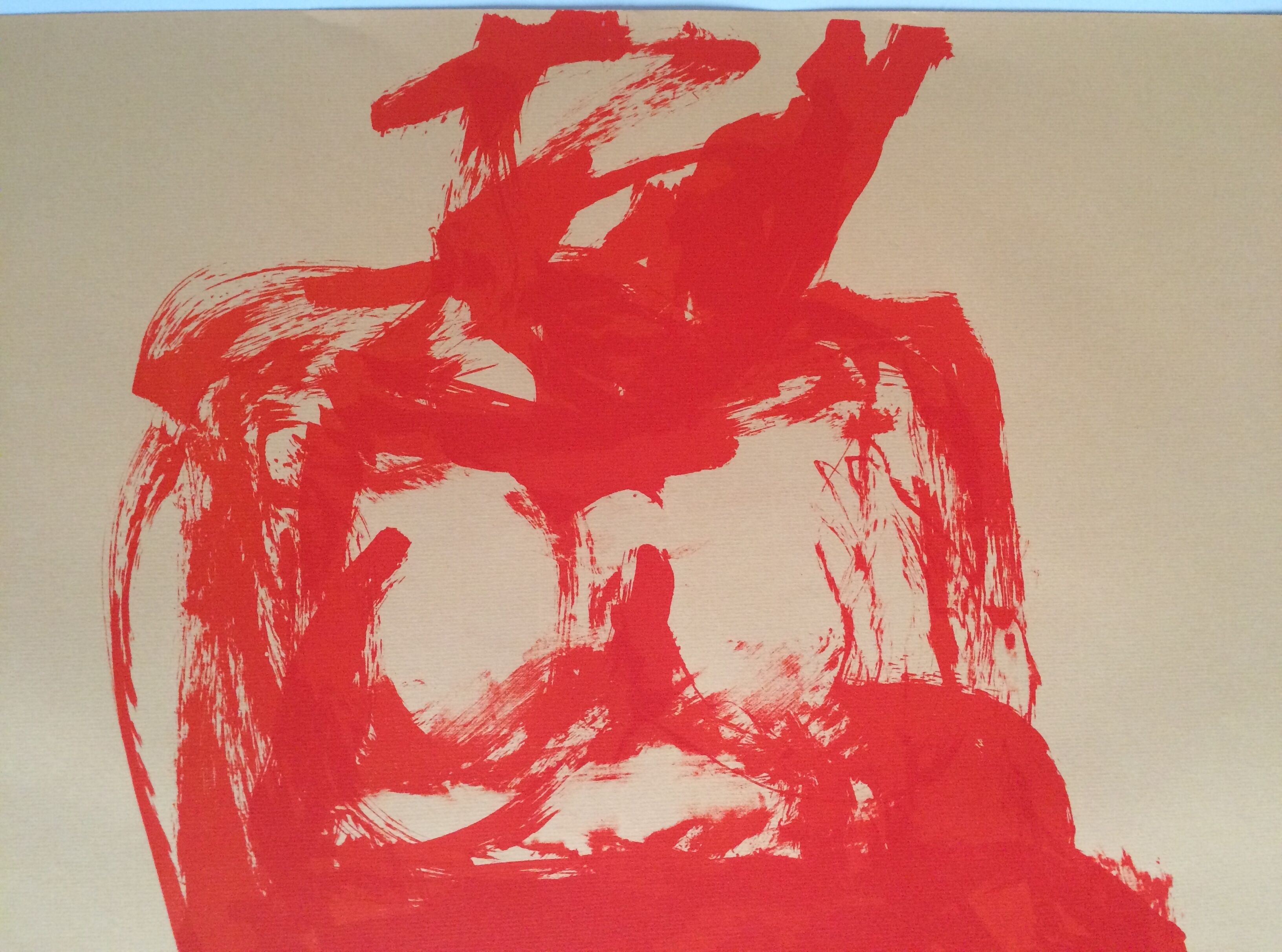 Original lithograph on paper by Claude Garache, untitled, circa 1970