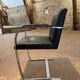 Pair of Executive Chairs by Knoll attributed to Charles Pollock in black leather.