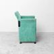 Set of 6 Roota velvet armchairs in green by Buzzati & Rocchi, 1970s