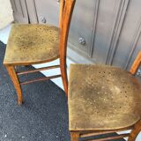 3 chaises bistrot vintage