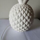 Pineapple lamp in white biscuit