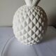 Pineapple lamp in white biscuit