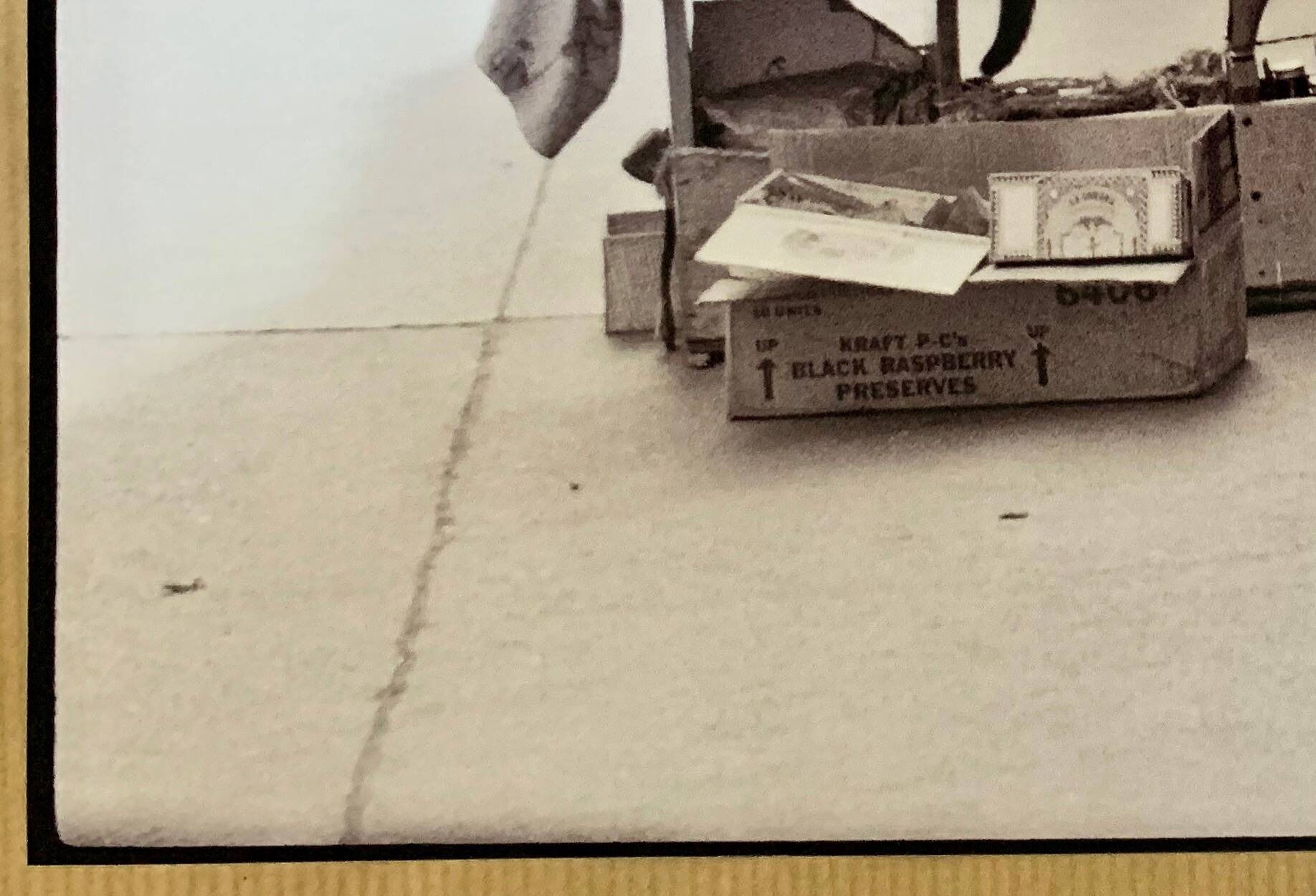 Photo of New York, Cat with rolling eyes in front of a shoe shine, 1960