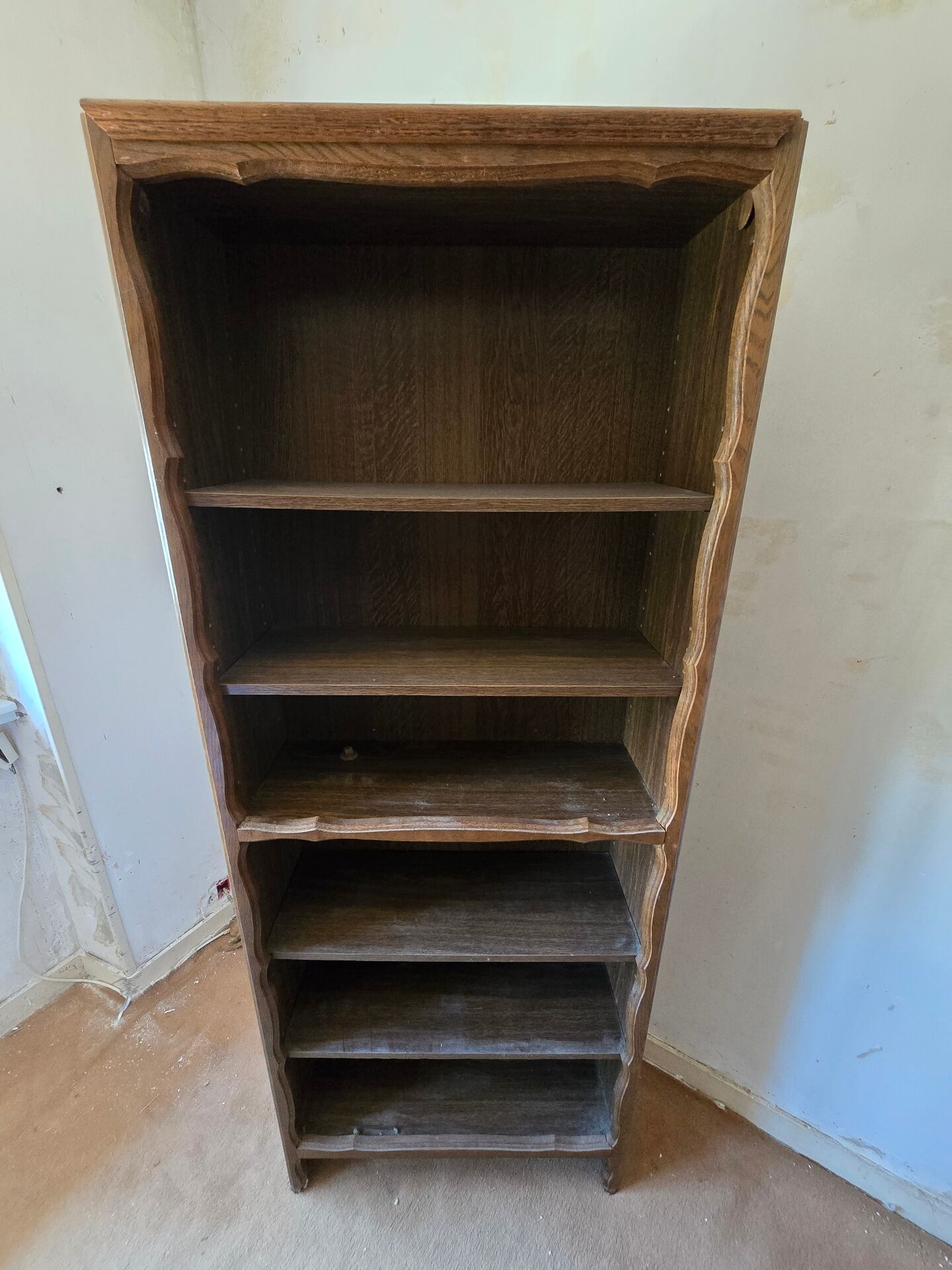 Rustic bookshelf – 180 × 70 × 29 cm
