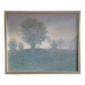 Vintage Impressionist Landscape Oil on Canvas by Swedish Artist Stappe