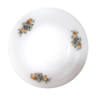 Salad bowl opaline Arcopal pattern fruits