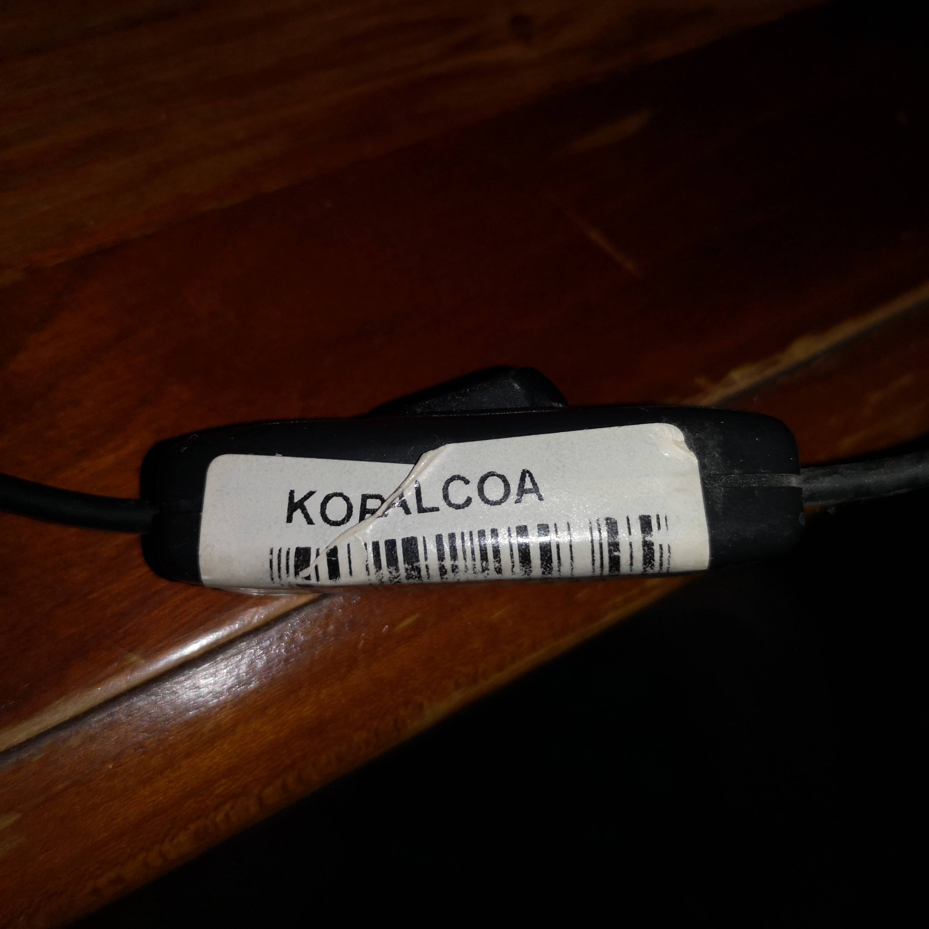 Lampe sculpturale vintage Koralcoa en céramique rouge et noire