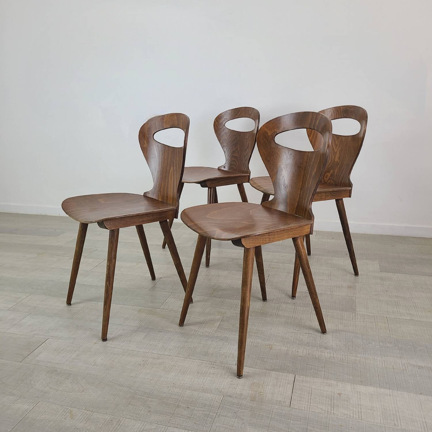 Vintage Baumann chairs 1960 brasserie bar Scandinavian design