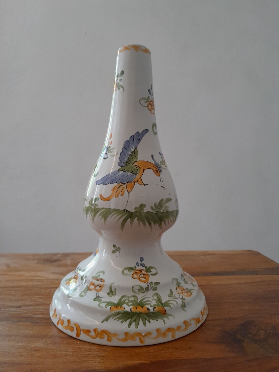 Moustiers earthenware lamp base